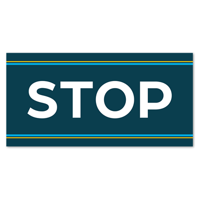 Banners - Stop - 96x48