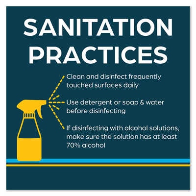 Wall Graphics - Sanitation Practices - 24x24
