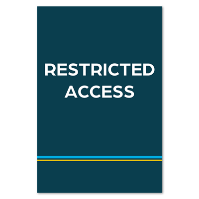 Parking Signs - Restricted Access - 12x18