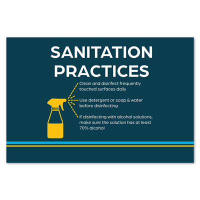Window Graphics - Sanitation Practices - 36x24